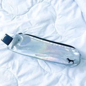 holographic pouch dog logo Victoria's Secret Pink